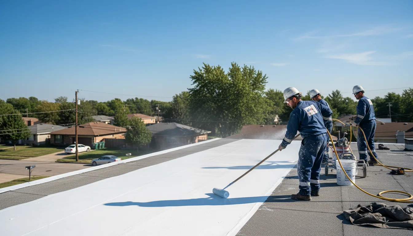Commercial roof coating in Athens, AL near me